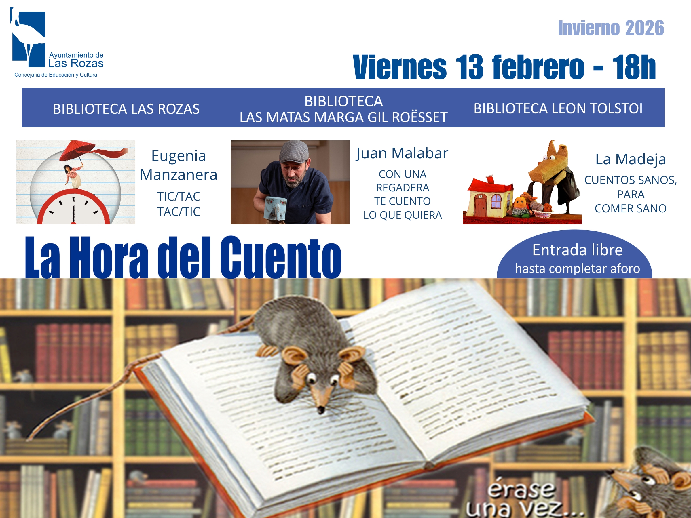 La Hora del Cuento - 13 febrero Las Rozas