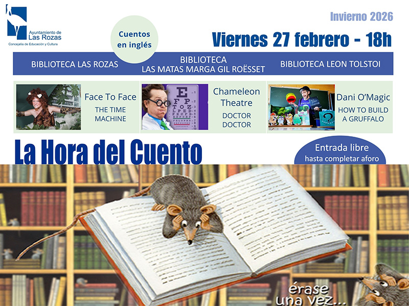 La Hora del Cuento en inglés - 27 febrero Las Rozas