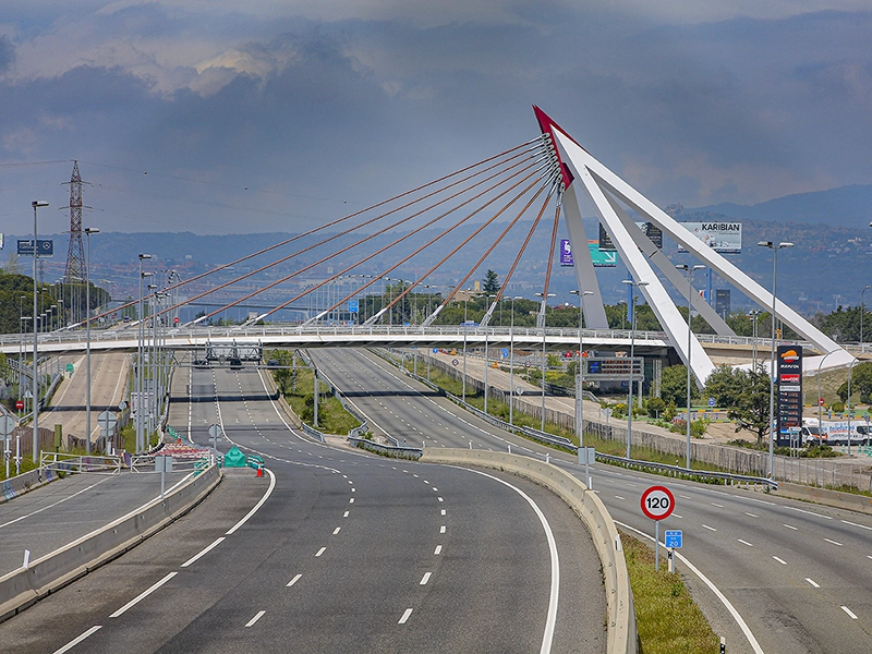 Puente transporte Las Rozas