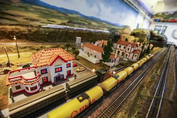 Detalle maqueta museo ferrocarril