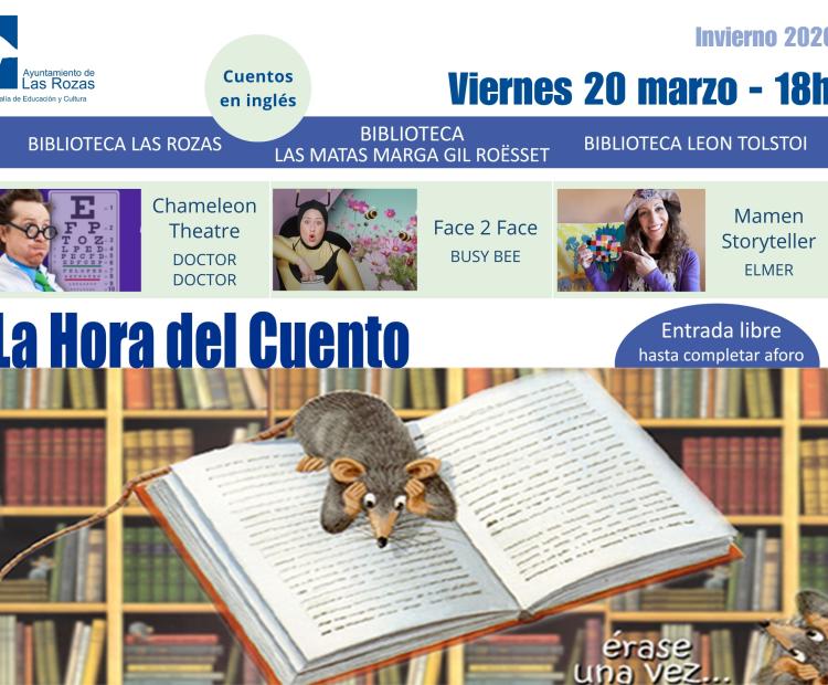 La Hora del Cuento en inglés 20 de marzo