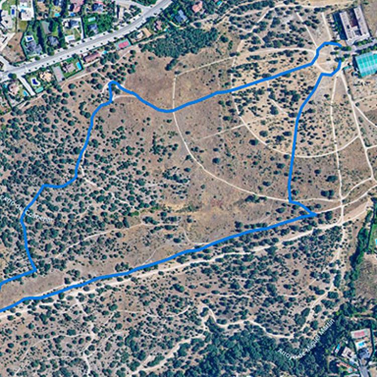 Vista aerea de la ruta de la Calle Chile