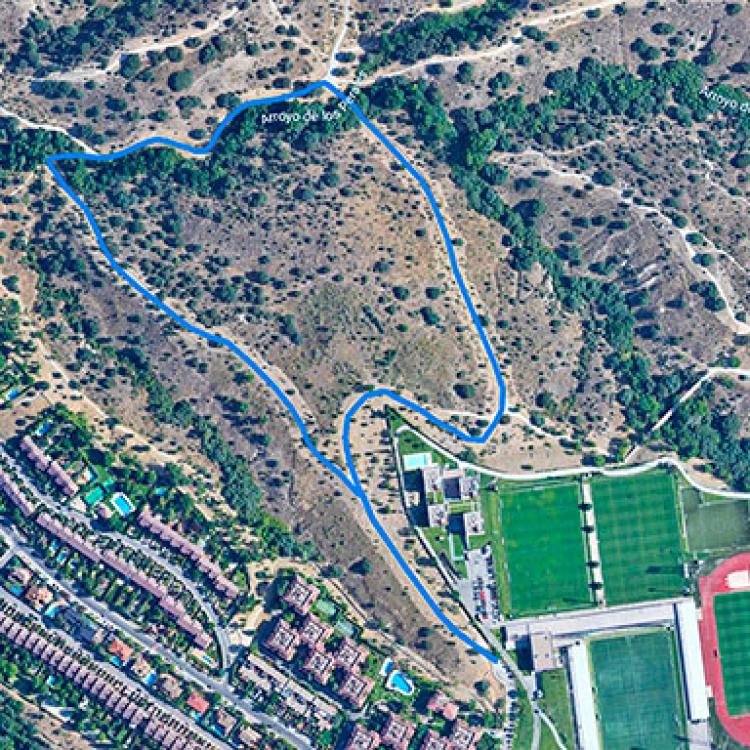 Vista aerea de la ruta de la Ciudad del Fútbol