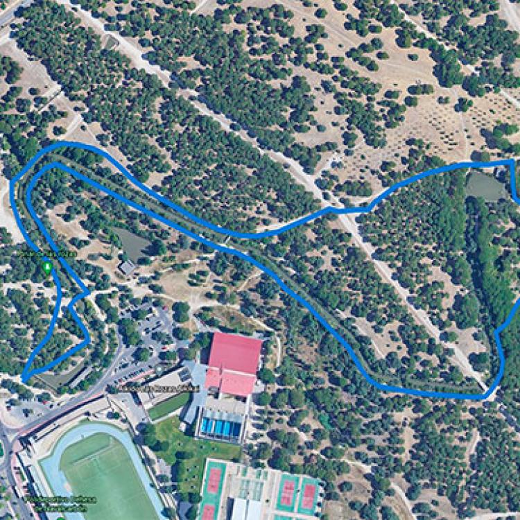 Vista aerea de la ruta del Canal de la Dehesa